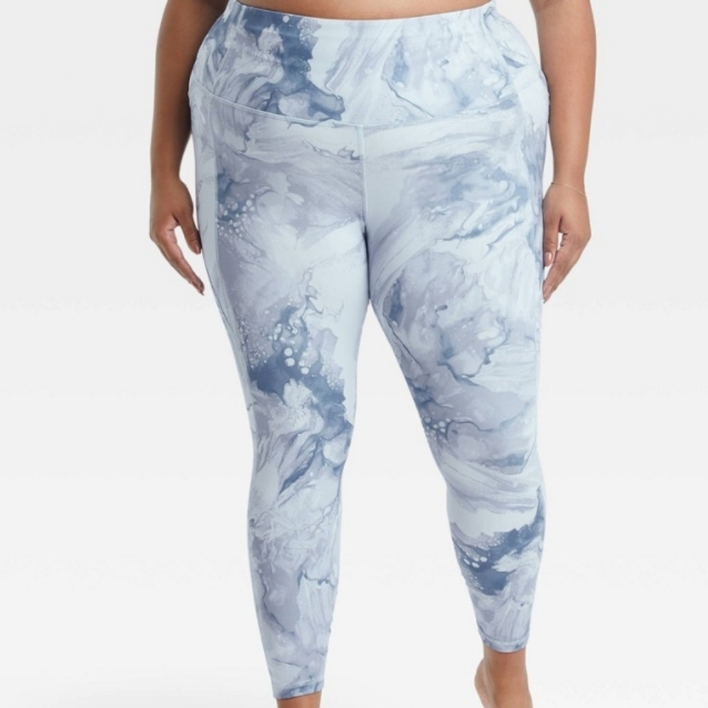 Women's Plus Size Contour Power Waist High-Rise Leggings 26" All in Motion 1X